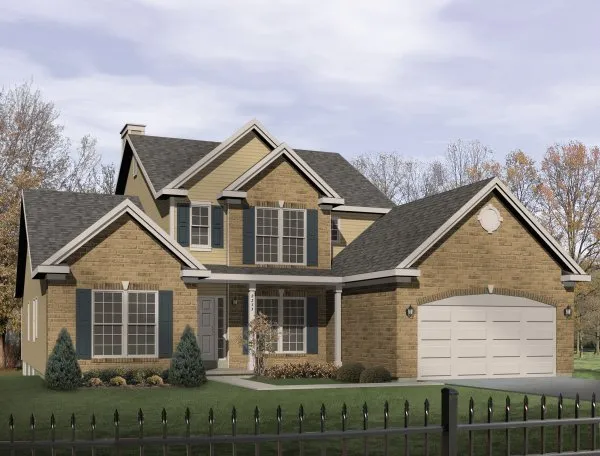 Full Rendering for House Plan #413122