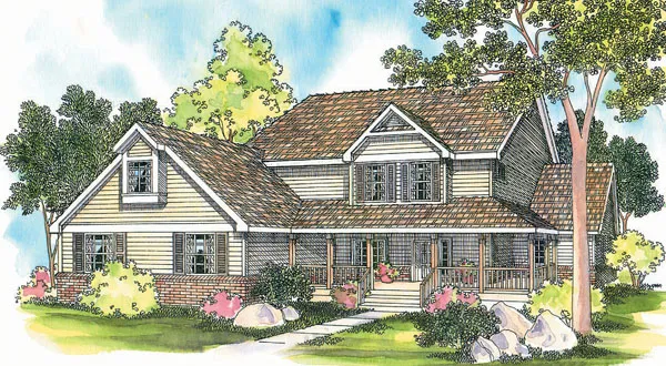Full Rendering for House Plan #342921