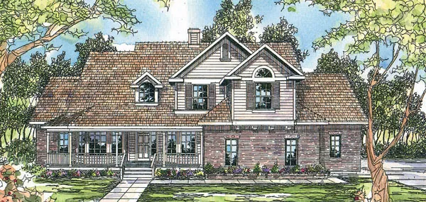 Full Rendering for House Plan #340031