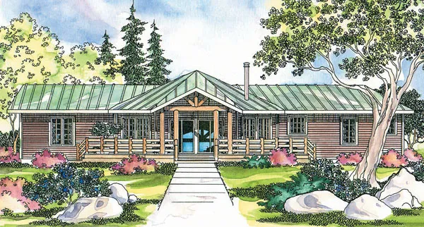 Full Rendering for House Plan #349231