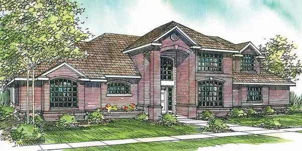 Full Rendering for House Plan #342531