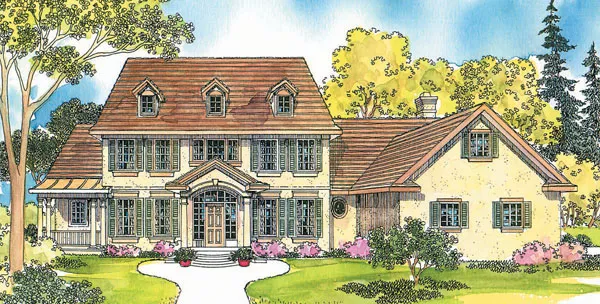 Full Rendering for House Plan #344041