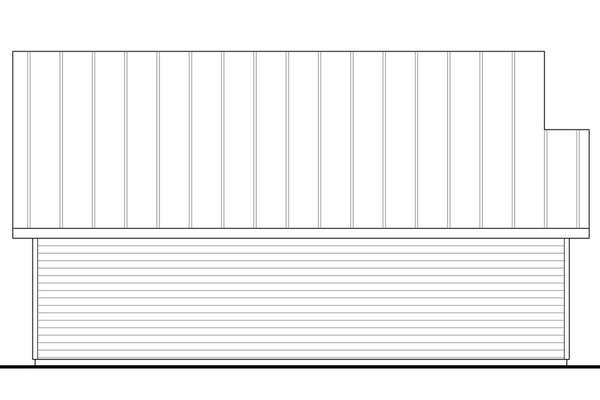 Left Elevation for House Plan #342001