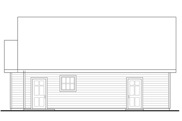 Right Elevation for House Plan #342001