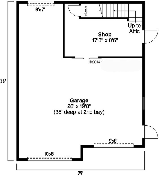 Main Floor Plan for House Plan #342001