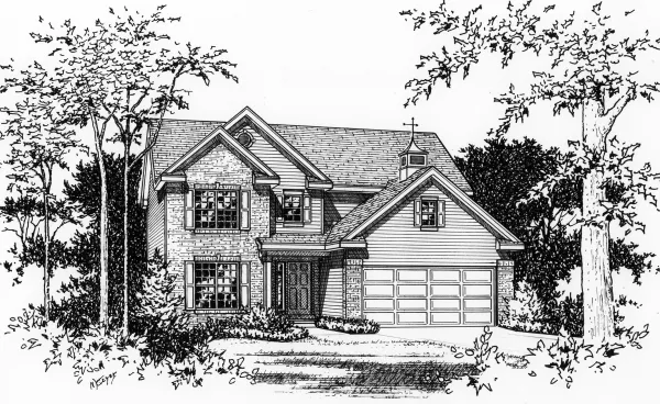 Full Rendering for House Plan #412152