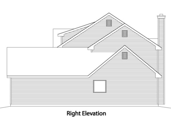Right Elevation for House Plan #417152
