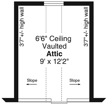 Attic Plan for House Plan #349160
