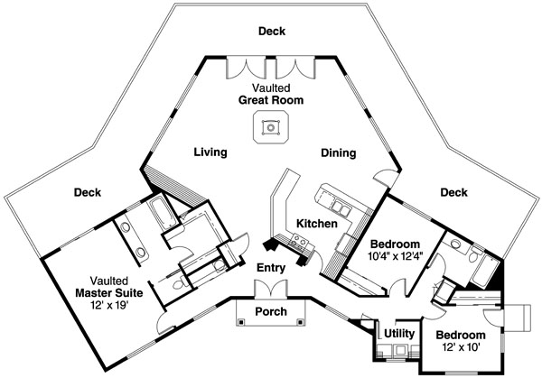 Main Floor Plan for House Plan #346241