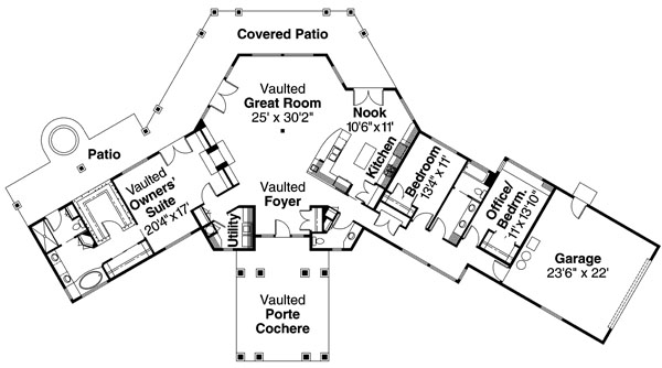 Main Floor Plan for House Plan #348241