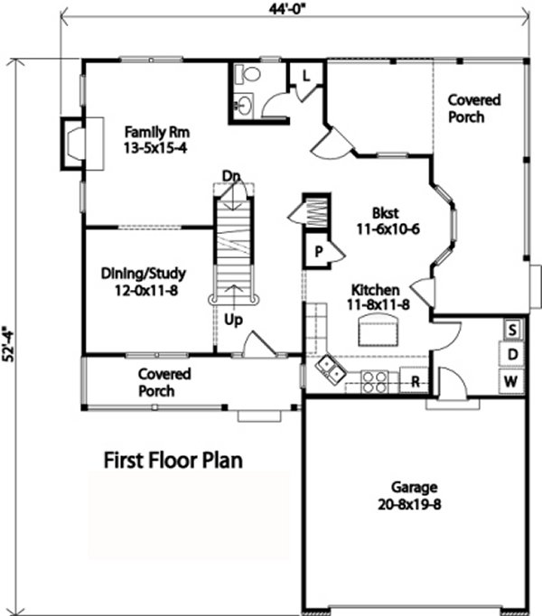 Main Floor Plan for House Plan #419152