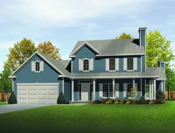 Full Rendering for House Plan #411252