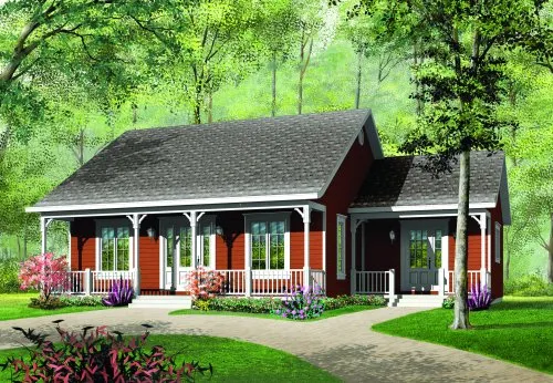 Full Rendering for House Plan #141612