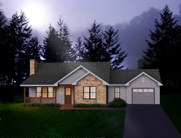 Full Rendering for House Plan #418252