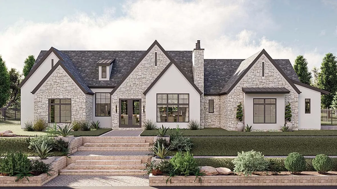 Full Rendering for House Plan #708202