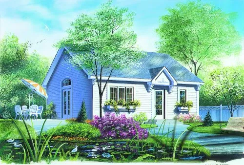 Full Rendering for House Plan #140812