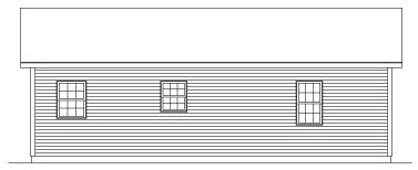 Rear Elevation for House Plan #634680
