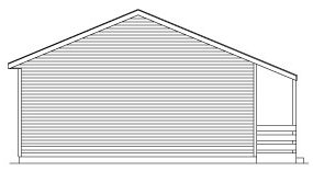 Left Elevation for House Plan #634680