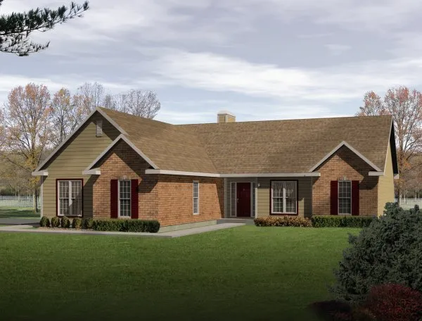 Full Rendering for House Plan #412352