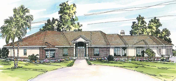 Full Rendering for House Plan #346293