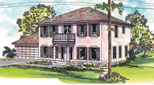 Full Rendering for House Plan #344411