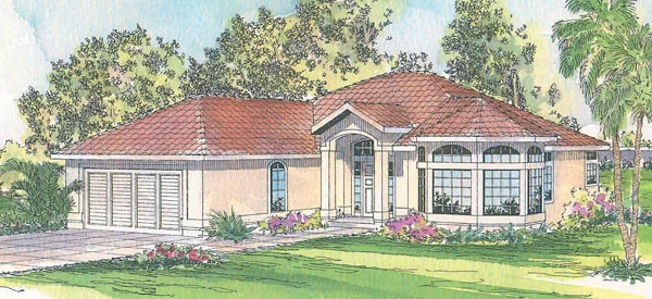 Full Rendering for House Plan #341501