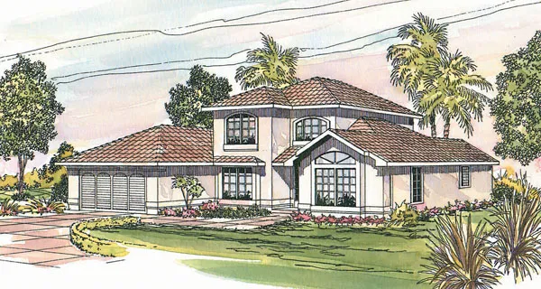 Full Rendering for House Plan #347501