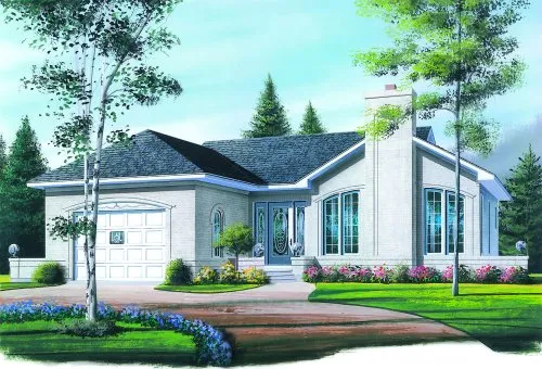 Full Rendering for House Plan #148422