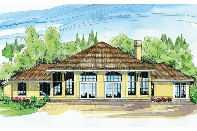 Full Rendering for House Plan #346701