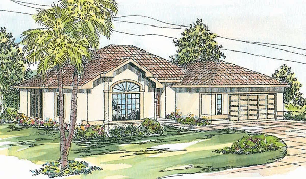 Full Rendering for House Plan #343801