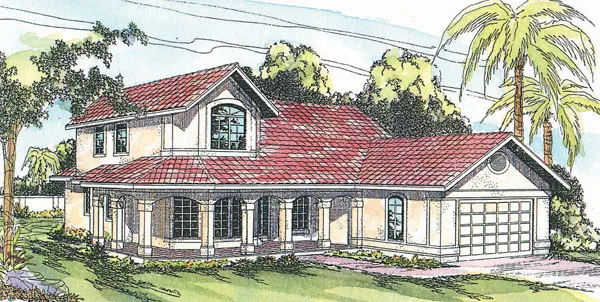 Full Rendering for House Plan #342901