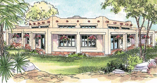 Full Rendering for House Plan #347211