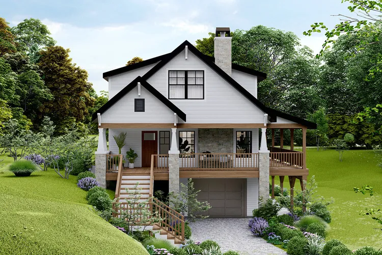 Full Rendering for House Plan #343361