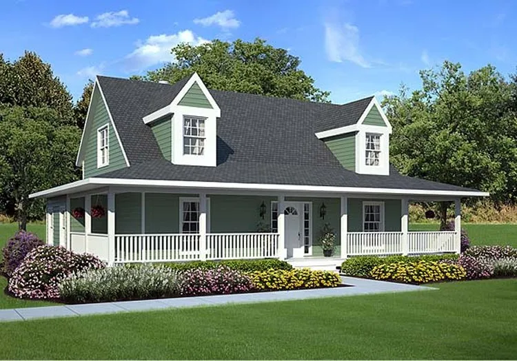 Full Rendering for House Plan #181785