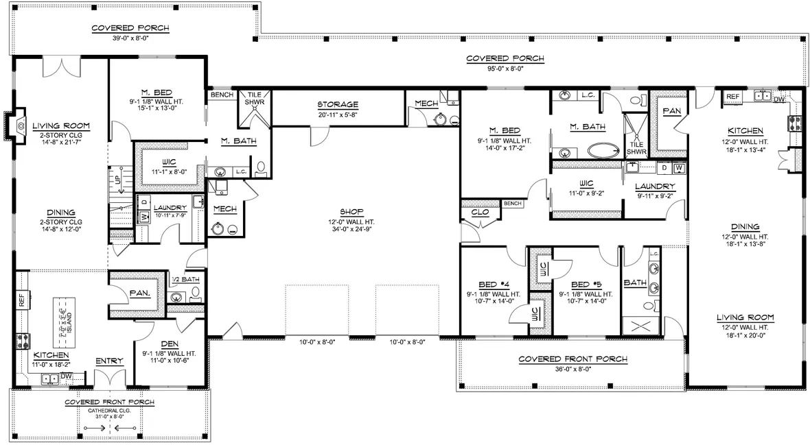 Main Floor Plan for House Plan #754225