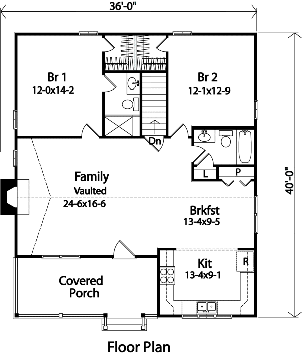 Main Floor Plan for House Plan #410472