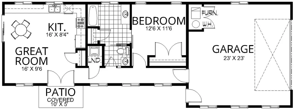 Main Floor Plan for House Plan #808970