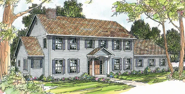 Full Rendering for House Plan #342603