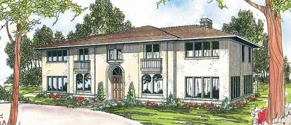 Full Rendering for House Plan #349603