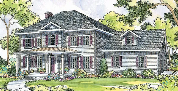 Full Rendering for House Plan #347013