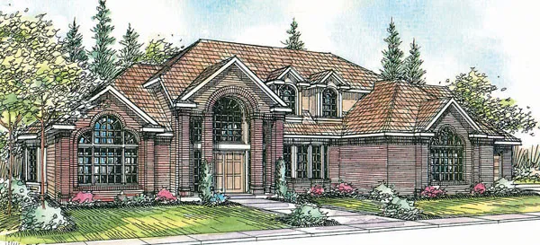 Full Rendering for House Plan #341213