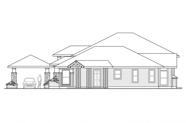 Right Elevation for House Plan #342213