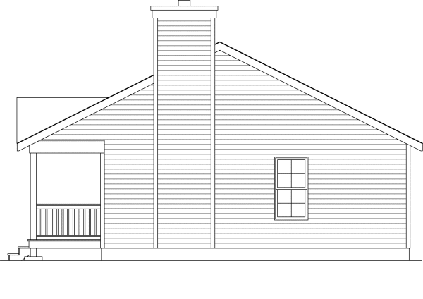 Right Elevation for House Plan #418190
