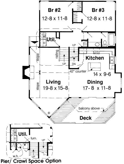 Main Floor Plan for House Plan #181502
