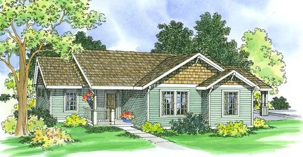 Full Rendering for House Plan #340601
