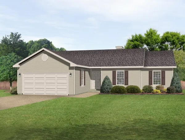 Full Rendering for House Plan #410182