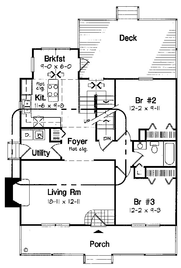 Main Floor Plan for House Plan #186742