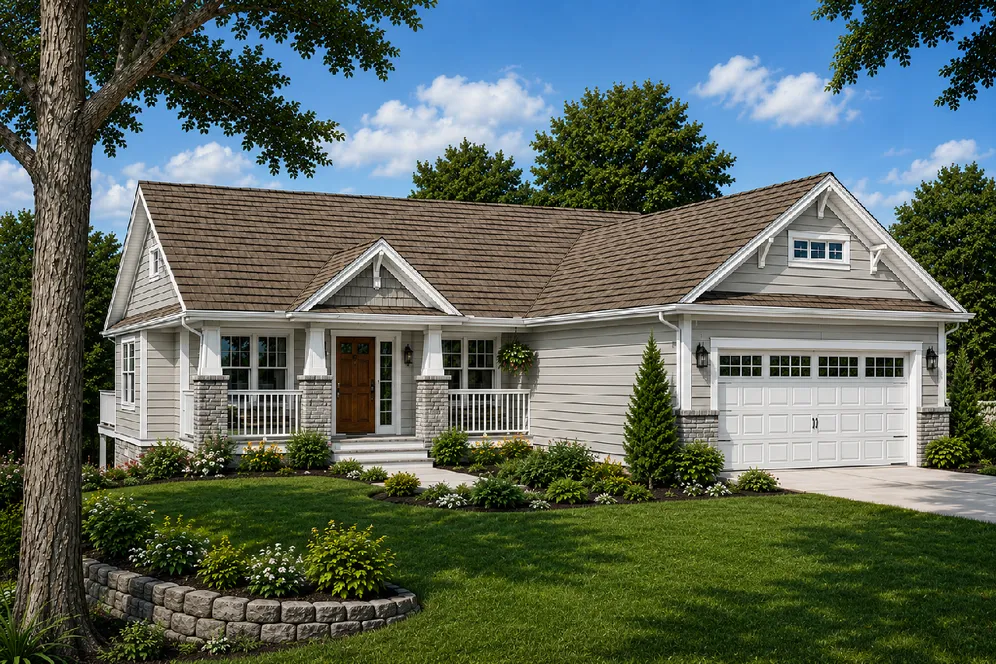 Full Rendering for House Plan #203002