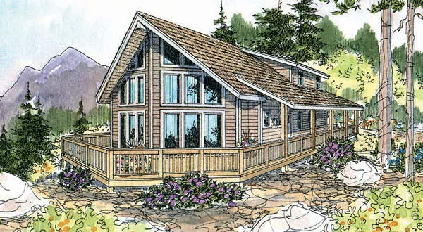 Full Rendering for House Plan #348823