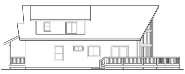 Right Elevation for House Plan #348823